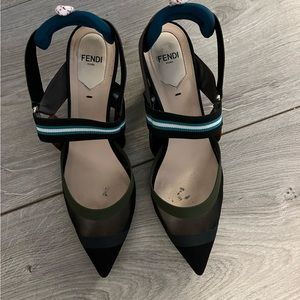 Fendi pointed toe short heels